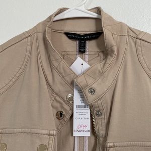 Black|white brand jacket new with tag